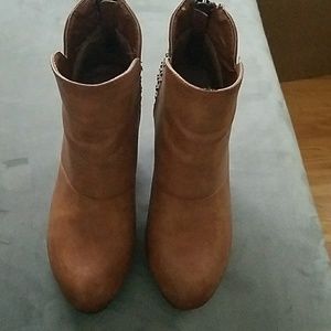 Size 6.5 brown booties